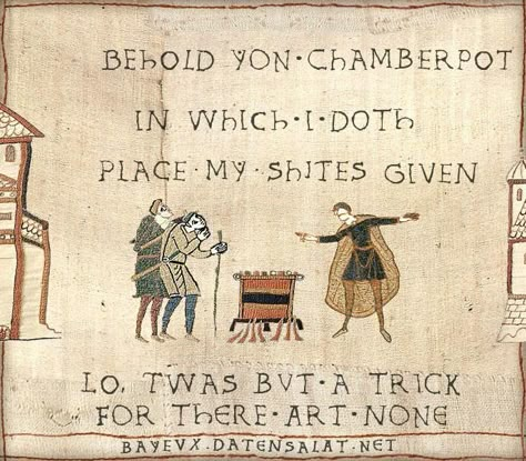 Will never stop laughing at this. - Album on Imgur Bayeaux Tapestry, History Funny, Funny Medieval, Quote Sarcastic, Medieval Memes, Meme Quote, Classical Art Memes, Bayeux Tapestry, Medieval Tapestry