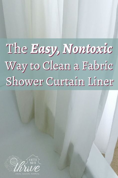 Stained shower curtain liners can be hard to clean, but this little trick gets them bright and fresh again! Clean Shower Liner, Clean Shower Curtain Liner, Remove Mold From Shower, Wash Shower Curtain, Cloth Shower Curtain, Mildew Stains, Cleaning Mold, Plastic Shower Curtain, Cool Shower Curtains