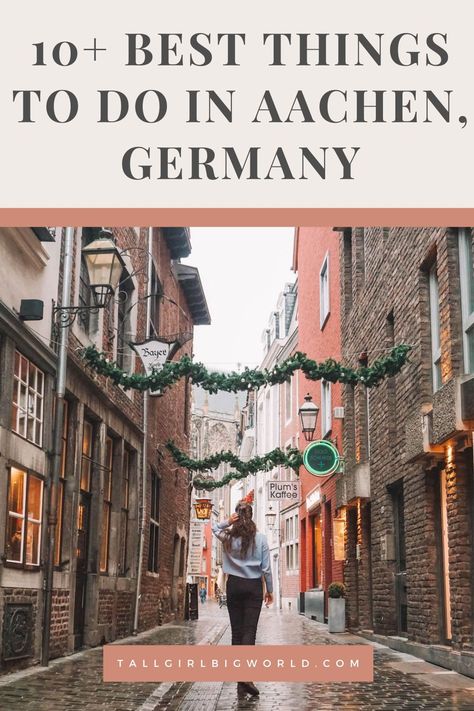 Here are over 10 of the best things to do in Aachen, Germany, particularly if you visit in winter during the Aachen Christmas Markets. free things to do in Aachen | places to visit in Aachen | what to do in Aachen | things to see in Aachen | indoor activities in Aachen | outdoor attractions in Aachen | Aachen travel guide | Aachen travel tips | #Aachen #Germany #traveltips #travelguide Aachen Germany Christmas Market, Germany Cities, Germany History, Traveling Goals, Aachen Cathedral, Europe Christmas, Germany Travel Destinations, Europe Trips, Aachen Germany