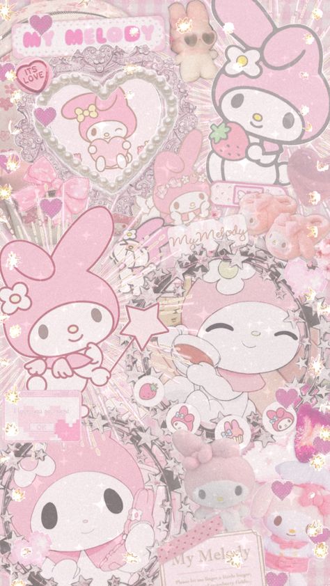 Shuffle Aesthetic, Sanrio Coquette, Pink Hello Kitty Wallpaper Iphone, Coquette Wallpaper, My Melody Wallpaper, Aesthetic Preppy, Hello Kitty Aesthetic, Bratz Inspired Outfits, Sanrio Wallpaper