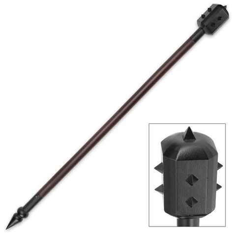 Iron Rule Spiked Mace Solid Cast Metal Medieval Mace, Ninja Gadgets, Dark King, Apocalypse Survival Gear, Metal Lighter, Warrior King, Brass Knob, Metal Spikes, Apocalypse Survival