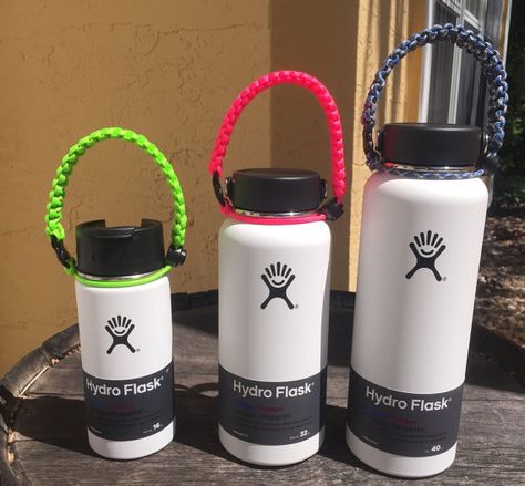 Hydro Flask  Wide Mouth Paracord Water by ParacordTeamProducts Survivor Kit, Hydro Stickers, Water Bottle Art, Tumbler Holder, Hydro Flask Water Bottle, Paracord Crafts, Water Flask, Paracord Ideas, Flask Water Bottle