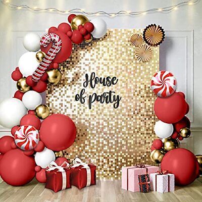 Gold Shimmer Wall Backdrop, Gold Shimmer Wall, Christmas Soiree, Christmas Decor Gold, Kids Bday Party Ideas, Backdrop For Christmas, Backdrop Panels, Shimmer Wall Backdrop, Sequin Wall