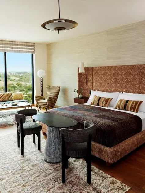 Downtown Austin Hotel Rooms & Suites | Austin Proper Hotel Austin Proper Hotel, Masculine Bedroom Design, Masculine Bedroom Decor, Proper Hotel, Oak Staircase, Austin Hotels, Masculine Bedroom, Decor 2024, Bedroom Decor Inspiration