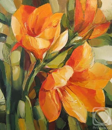 Orange And Yellow Painting, Orange Flowers Painting, Negative Watercolor, Amanda Richardson, Simple Oil Painting, Acrylic Flower Painting, Fleur Orange, Acrylic Painting Flowers, Oil Painting For Sale