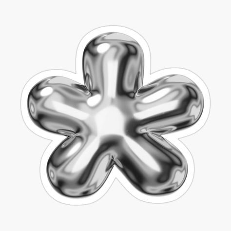 Get my art printed on awesome products. Support me at Redbubble #RBandME: https://www.redbubble.com/i/sticker/aesthetic-futuristic-metallic-silver-flower-by-str4wberryfae/164353591.EJUG5?asc=u Silver Stickers Aesthetic, Sticker Aesthetic, Stickers Aesthetic, Aesthetic Stickers, Silver Flowers, Cute Stickers, Metallic Silver, Awesome Products, My Art