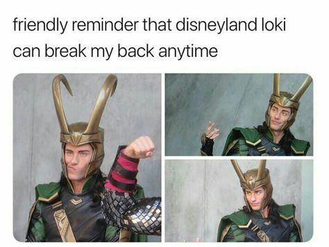 Disneyland Loki, 2012 Hairstyles, Funny Marvel Memes, Marvel Avengers Funny, Dc Memes, Avengers Memes, Loki Marvel, Marvel Jokes, Avengers Funny