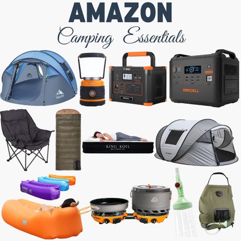 Amazon Camping, Camping Supply List, Ultralight Backpacking Gear, Backpacking Essentials, Camping For Beginners, Camping Hacks Diy, Camping Gadgets, Best Camping Gear, Camping List