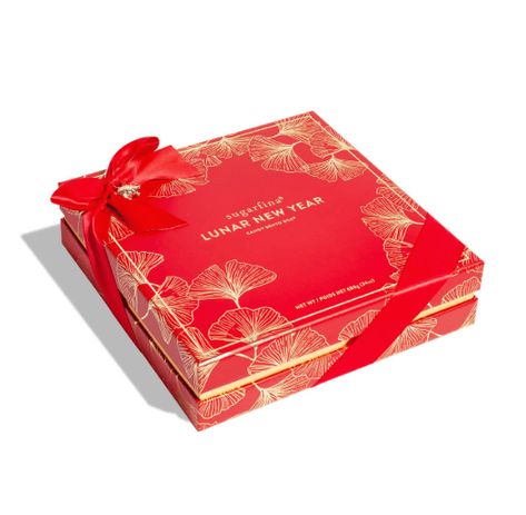 Chinese Lunar New Year Gifts Sugarfina Pig Chinese New Year Hampers Package Design, Chinese Packaging Design Boxes, Lunar New Year Packaging, Lunar New Year Packaging Design, New Year Packages, Red Envelope Chinese New Year, Chinese New Year Red Packet, Vancouver Food, Chinese Lunar New Year