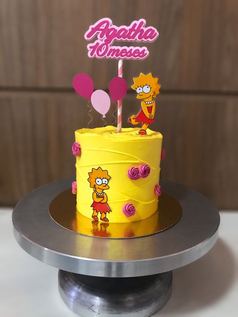 Bolo Simpsons, Simpsons Cake, Simpsons Party, Cartoon Cake, November 30, The Simpsons, Lisa Simpson, Party Event, Kids Party