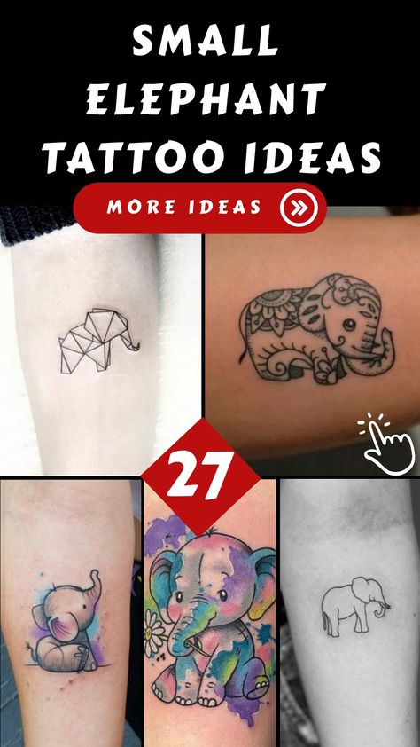 Welcome to our comprehensive guide to small elephant tattoo ideas! If you’re considering getting an elephant tattoo, but prefer a more subtle and minimalistic Small Elephant Tattoos, Small Elephant Tattoo Ideas, Small Elephant Tattoo, Geometric Elephant Tattoo, Elephant Tattoo Ideas, Elephant Doodle, Elephant Outline, Puzzle Piece Tattoo, Geometric Elephant