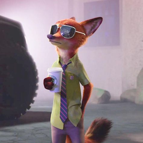 Fox From Zootopia, Zootopia Disney, Zootopia Nick Wilde, Zootopia Nick, Zootopia Nick And Judy, Male Cartoon Characters, Animals Rabbit, Zootopia Art, Nick And Judy