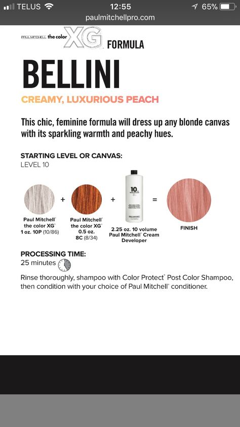 Color Xg Formulas, Highlighting Placement, Paul Mitchell Toner Formulas, Paul Mitchell Color Formulas, Rose Gold Formula, Hair Formulas, Paul Mitchell Hair Products, Paul Mitchell Color, Color Formulas