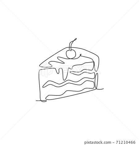 Cake Line Art, Cupcakes San Valentin, Single Line Drawing, Money Images, Continuous Line Drawing, Bakery Logo, Cake Slice, Cafe Interior Design, Metal Art Sculpture