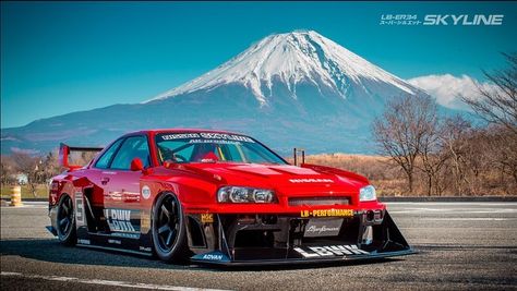 Super Street on Instagram: “Liberty Walk works their widebody magic on the iconic R34 Skyline with the LB Works ER34 Super silhouette. This is a perfect example of…” Liberty Walk Cars, Nissan R34, Nissan Gtr R34, R34 Skyline, Skyline Gtr R34, R34 Gtr, Gtr R34, Skyline R34, Nissan Skyline Gt