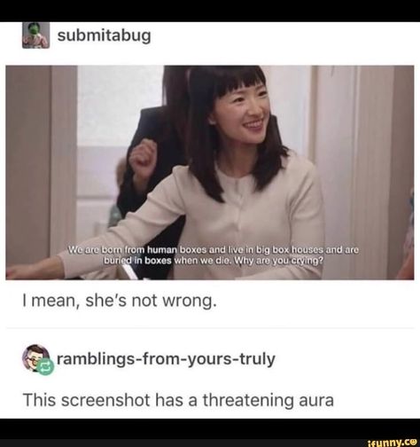 Marie Kondo, What’s Going On, Tumblr Funny, Tumblr Posts, Funny Posts, Funny Cute, Dankest Memes, Really Funny, I Laughed