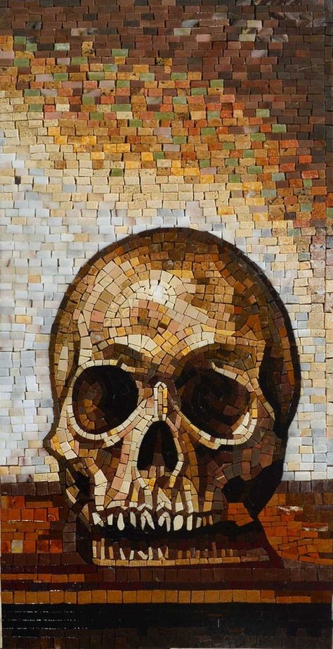 The Basics Of Becoming A Successful Mosaic Artist | Mozaico Goth Mosaic, Mozaik Art Design, Modern Mosaic Art, Skull Mosaic, Nautical Mosaic, Creepy Aesthetic, Drawing Resources, Landscape Mosaic, Mosaic Mural