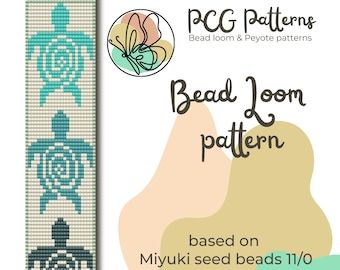 Sunflower Bead Loom Pattern, Horse Loom Beading Patterns, Bead Loom Patterns 7 Rows, Horse Bead Loom Patterns, Turtle Bead Loom Bracelet, Cat Bead, Bead Loom Pattern, Loom Bracelet Patterns, Loom Pattern