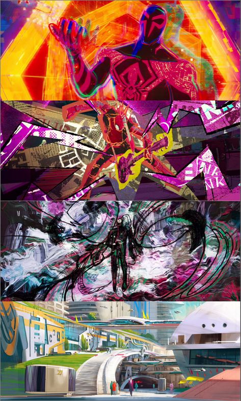 Spiderverse Comic Art, Spider Verse Art Style, Across The Spider Verse Art, Spiderverse Art Style, Spiderman Concept Art, Spiderverse Style, Spiderverse Art, Spider Art, Spiderman Artwork