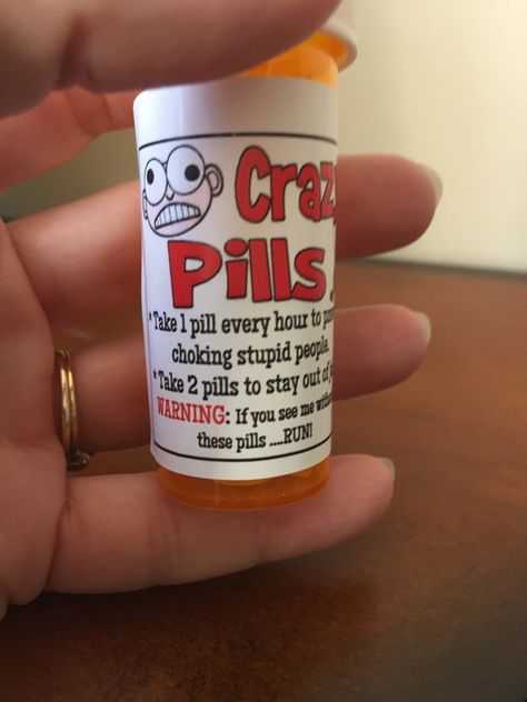 Gag Gifts CraZy Pills or OLD AGE Pills funny gifts white | Etsy Medicine Bottle Crafts, Prescription Bottle, 50th Birthday Gag Gifts, Prank Gifts, Online Test, Anabolic Steroids, Medicine Bottle, Elephant Birthday, Diy Gift Baskets