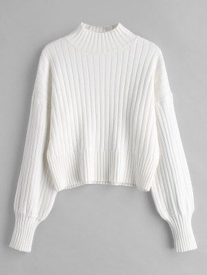 Sweater Neck Design, Whiye Sweater, White High Neck Sweater, Winter Women Sweater, White Knitted Sweater, White Sweater Outfit, Pullover Outfit, Red Pullover, High Neck Sweater