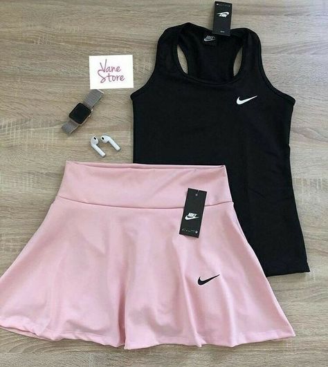 Exercise Fits, Mode Tennis, Pink Collage, Nike Tennis Skirt, Birthday Things, Tennis Outfits, Wishlist Ideas, Sports Clothes, Seasonal Wardrobe