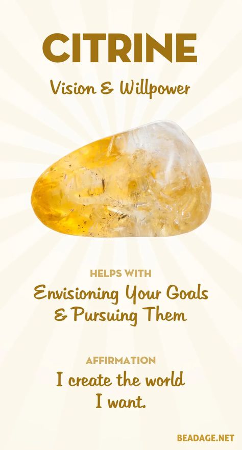 Citrine Meaning, Crystal Healing Chart, Quotes Truths, Crystals Healing Properties, Spiritual Crystals, Manifest Your Dreams, Crystal Therapy, Crystal Healing Stones, Crystal Magic