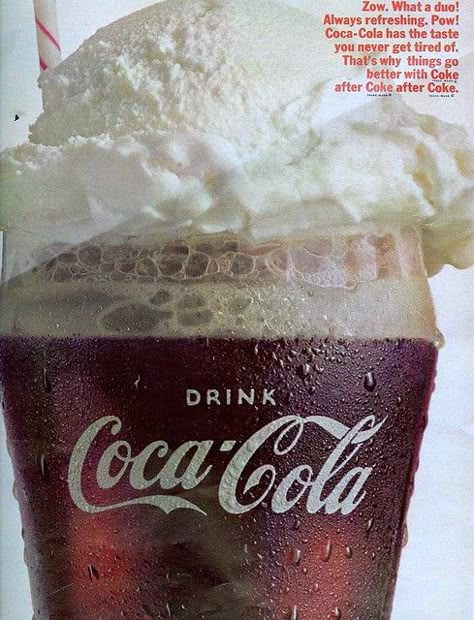 Float Aesthetic, Coke Float, Soda Floats, Americana Aesthetic, Red Witch, Coca Cola Drink, Dr Pepper Can, Coke Cola, Coke Cans