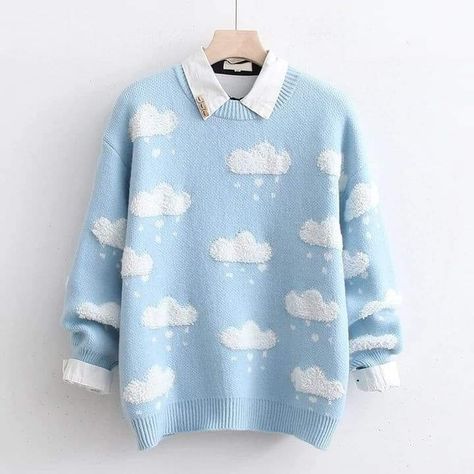 Cloud Sweater, Oc Outfits, Girls Sweater, Parcel Delivery, Korean Dress, Customs Clearance, Sweater Coat, Cute Sweaters, Girls Sweaters