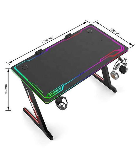 Pc Gaming Table, Dj Table, Diy Modern Furniture, Table Pc, Computer Gaming Room, Table Computer, Cable Tray, Gaming Table, Computer Table