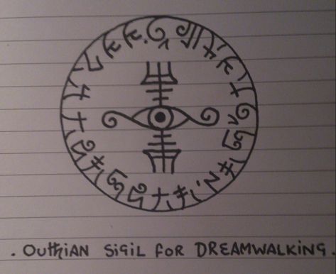 Outhian sigil for Dreamwalking...trnsltn~safe n sound,unbound n free... Dreamwalking Aesthetic, Dreamwalking Spell, Nature Worship, Witchy Diy, Witch Journal, Magick Symbols, Spiritual Psychology, Spell Books, Wiccan Symbols