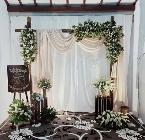 Diy Dekorasi Lamaran Simple, Engagement Background Decoration Simple, Background Lamaran Simple, Dekor Pelaminan Simple, Backdrop Lamaran Simple, Backdrop Engagement Simple, Background Lamaran, Backdrop Lamaran, Dekor Lamaran