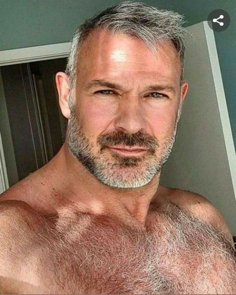 Denver: He's not your typical little; he's tough, older, and inexperienced when it comes to his desires, but he wants to let go and let his Daddy vamp care for him. Beard And Mustache Styles, Grey Hair Men, Handsome Older Men, Scruffy Men, Older Man, Bear Men, Drop Dead, Beard No Mustache, Grey Hair