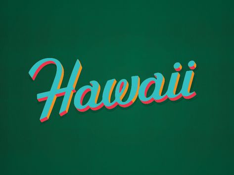 Hawaii Script by Drew Lakin Hawaii Printables, Hawaii Typography, Poke Bar, Hawaii Logo, Hawaii Design, Hawaii Theme, Quote Artwork, Trendy Shirt Designs, Typo Logo