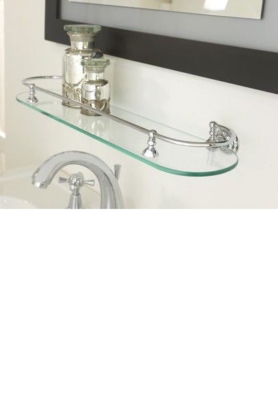 I like the simpleness and uniqueness of this Imperial Richmond Glass Shelf. It would complement an imperial bathroom design. Bathroom Tiles Modern, Gallery Shelf, Bathroom Fan Light, Traditional Modern Bathroom, Black Shower Tray, Gallery Shelves, Accessories Guide, Silver Bathroom, Square Shower Enclosures