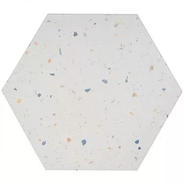 Artmore Tile, Hexagon Floor, Matte Porcelain Tile, White Confetti, Terrazzo Tile, Wood Pergola, Ivy Hill Tile, Merola Tile, Encaustic Tile