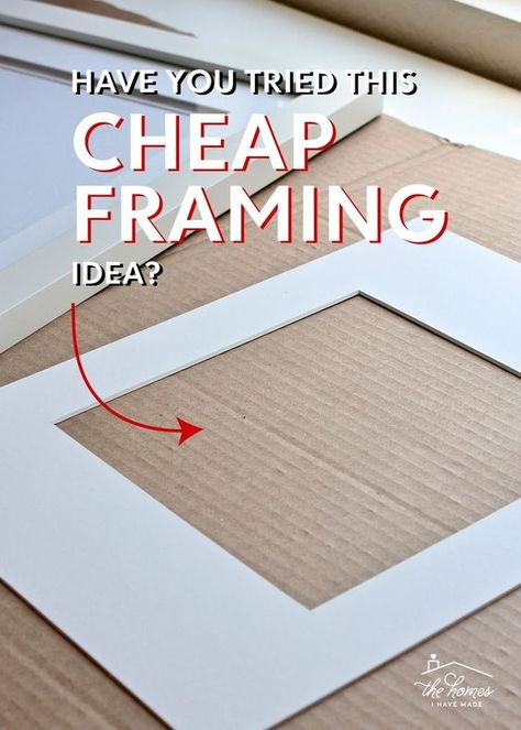 Matting is the single element that makes custom framing look so amazing. But lab framing sure costs a lot. Save money and hassle with this cheap framing idea! Framing Matting Ideas, Picture Frame Alternatives Diy, How To Frame Pictures Ideas, How To Make A Matte For A Frame, Make A Frame For Pictures, Making A Canvas Frame, 5x7 Frames On Wall, How To Make A Large Picture Frame, Diy Magnetic Frame