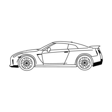 Oooo Car, Car Cartoon Art, Chevrolet Camaro Art, Car Line Drawing, Sports Car Drawing, Transport Drawing, Race Car Drawing, Auto Drawing, Camaro Art