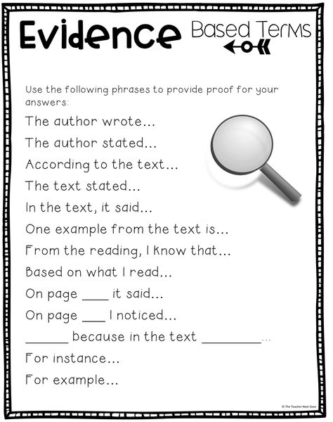 Knowing the answer is one thing...but being able to justify your thinking by citing text is an entirely different type of skill. Taking the text and combing through it, like an old man at the beach with a metal detector, determined to find some treasures, not only takes strong reading comprehension skills, but also takes some perseverance, to find what we're looking for. In this post by The Teacher Next Door, I'll share the six steps I use in my classroom, to teach this important read... Evidence Anchor Chart, Text Evidence Activities, Citing Text Evidence, Race Writing, Citing Evidence, Textual Evidence, Classroom Anchor Charts, Text Evidence, Reading Comprehension Skills