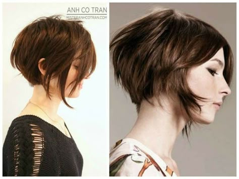 2 Block Haircut Women, Short Wolfcut Unstyled, Tomboyish Sidetails Haircut, Hush Cut Short, Tomboy Sidetails, Tomboyish Side Tails, Hair Inspiration Short, Alternative Hair, Hair Reference