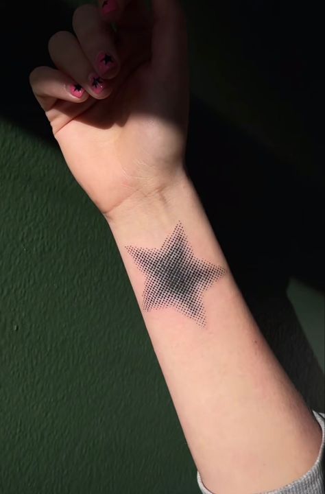 Radiohead Tattoo, Power Tattoo, Sharpie Tattoos, Small Stars, Star Tattoo, Tattoo Design Ideas, Poke Tattoo, Dainty Tattoos, Tiny Star