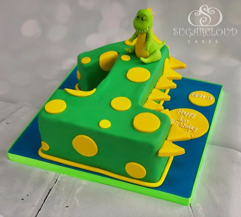 Dinosaur Themed 1st Birthday Cake Number 2 Cake Dinosaur Theme, Number 2 Cake Dinosaur, Dinosaur One Year Birthday Cake, 1st Dinosaur Birthday Cake, Number 1 Cake Dinosaur, Dinosaur Cake For 1st Birthday, Dinousar Cake Ideas, Number 1 Dinosaur Cake, First Birthday Cake Dinosaur