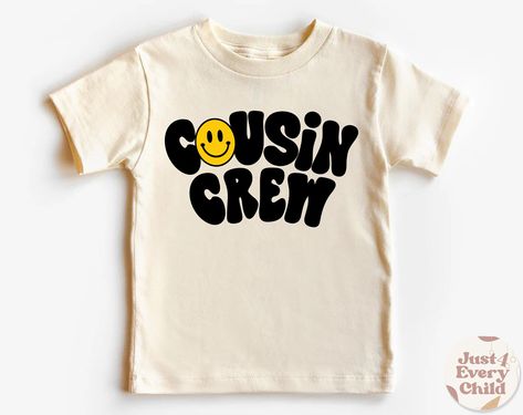 Cousin Crew Shirts Kids, Cousin Crew Shirts, Cousin Crew, Pregnancy Announcements, Toddler Tees, Cotton Blouse, Crew Shirt, Baby Shirts, Crew Sweatshirts