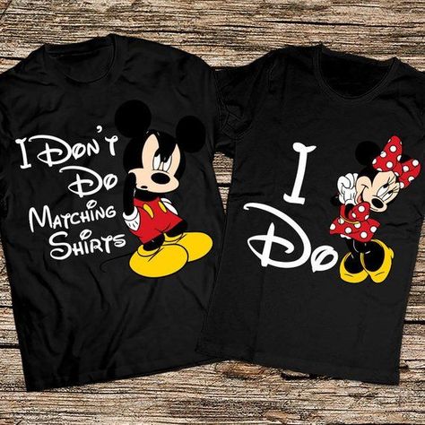 Funny disney couple shirts I dont do matching shirts I dont do matching shirts Mickey and Minnie couple shirts Disney couple shirt - Funny Womens Shirts - Ideas of Funny Womens Shirts #funnywomeneshirts #womenshirts -   Funny disney couple shirts I dont do matching shirts I | Etsy