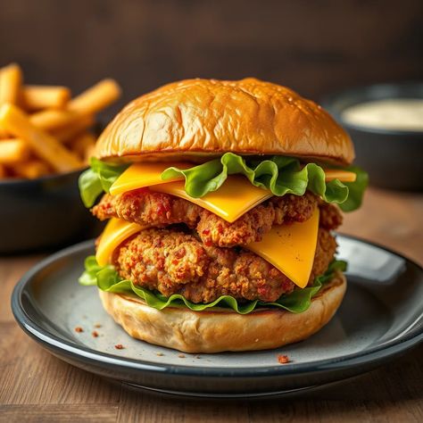 Crispy Ace Chicken Burger Crispy Chicken Burger Recipe, Best Chicken Burger Recipe, Chicken Patty, Burger Bites, Crispy Chicken Burgers, Fried Chicken Burger, Gourmet Chicken, Chicken Burgers Recipe, Best Burger Recipe