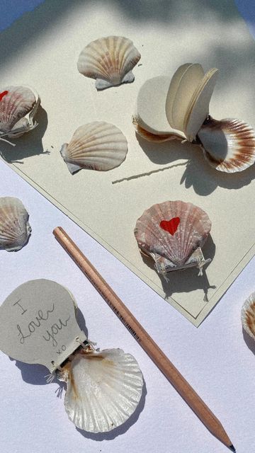 I Love You Diy Gifts, Creative Gifts For Your Best Friend, Sea Shells Gift Ideas, Gift Idea Aesthetic, Diy Sea Shells Decorations, Shell Gift Ideas, Seashell Crafts For Boyfriend Gift Ideas, Diy Crafts With Shells, Gift Ideas To Make For Friends