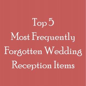 Don't forget some of the most important (small) items for your wedding reception! Check out the list of the Top 5 Most Frequently Forgotten Wedding Reception Items. LoveThisLittleCity.com Formal Wedding Reception, Outdoor Weddings, Wedding Item, Wedding Coordinator, Plan Your Wedding, Wedding Tips, Formal Wedding, Small Items, The List