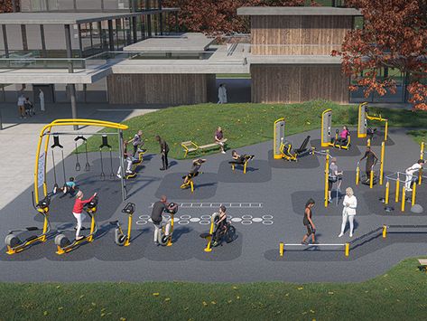 Athletic Center, Park Workout, Lower Body Muscles, Gym Facilities, Indoor Gym, Sport Park, Aging Population, Outdoor Park, Playground Design