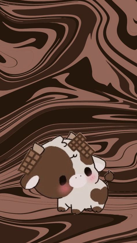 #choccolatecow Cow Wallpaper, Cute Images For Wallpaper, Pusheen Cute, Disney Phone Wallpaper, Simple Iphone Wallpaper, Sanrio Wallpaper, Cute Simple Wallpapers, Cute Doodles Drawings, Funny Doodles