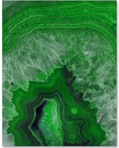 Amazon.com: Green Geode - 11x14 Unframed Art Print - Makes a Great Home Decor Under $15: Handmade Emerald Green Decor, Green Geode, She Sheds, Green Decor, Canvas Gift, Star Art, Unframed Art, Gifts For Nature Lovers, Bedroom Bathroom